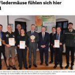 Dieses Bild zeigt die Teilnehmer des Projektes "Biologische Vielfalt für das Fledermaushaus".